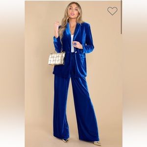 Aura Royal Blue Velvet Blazer, BRAND NEW NEVER WORN